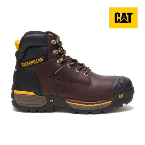 CAT Excavator LT 6" Waterproof Men's Work Boots Burgundy (AU Z-159) Australia